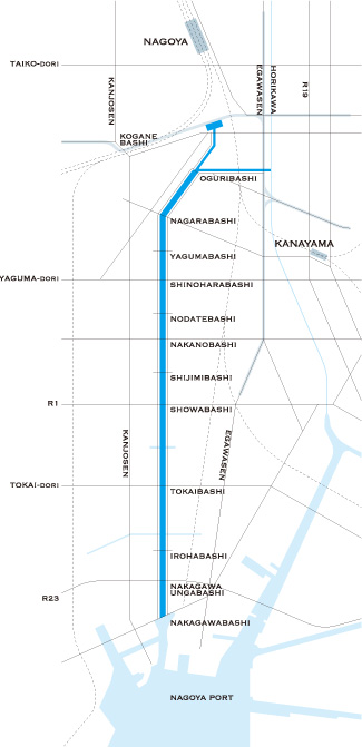 中川運河周辺MAP